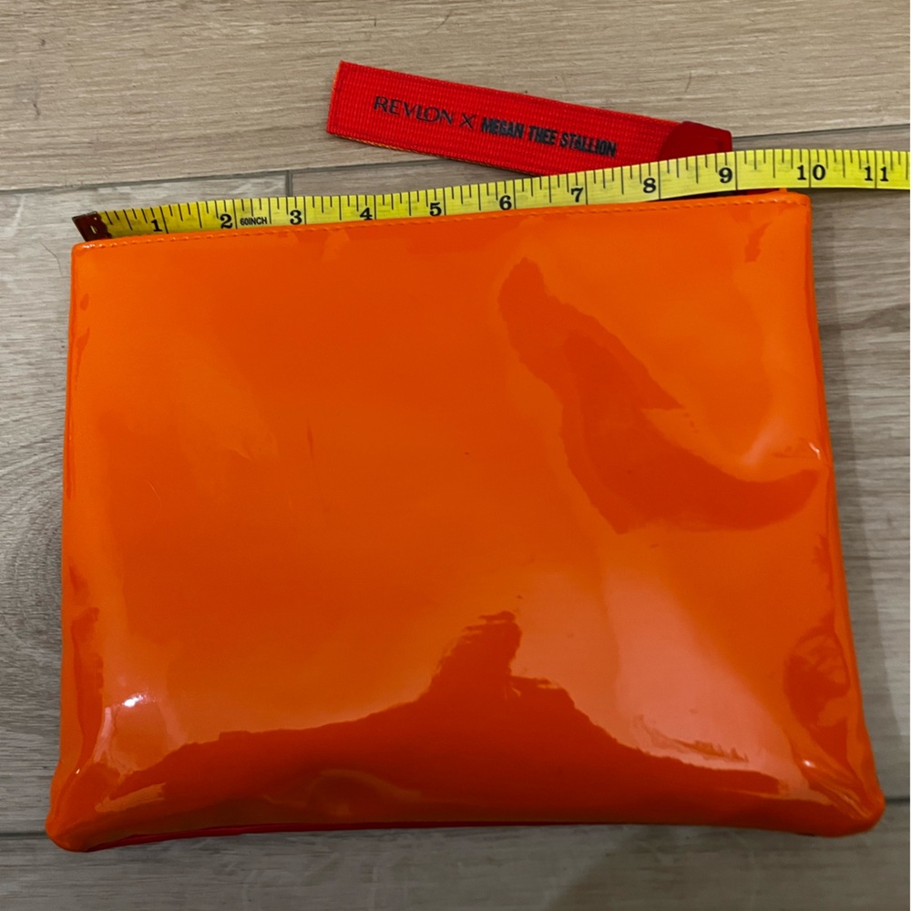 Revlon x Megan Thee Stallion Orange Red Makeup Bag Pouch - Picture 4 of 5